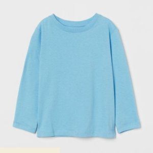 H&M Boys (Unisex )Blue Long Sleeve Shirt , US size 5T/6 NWT